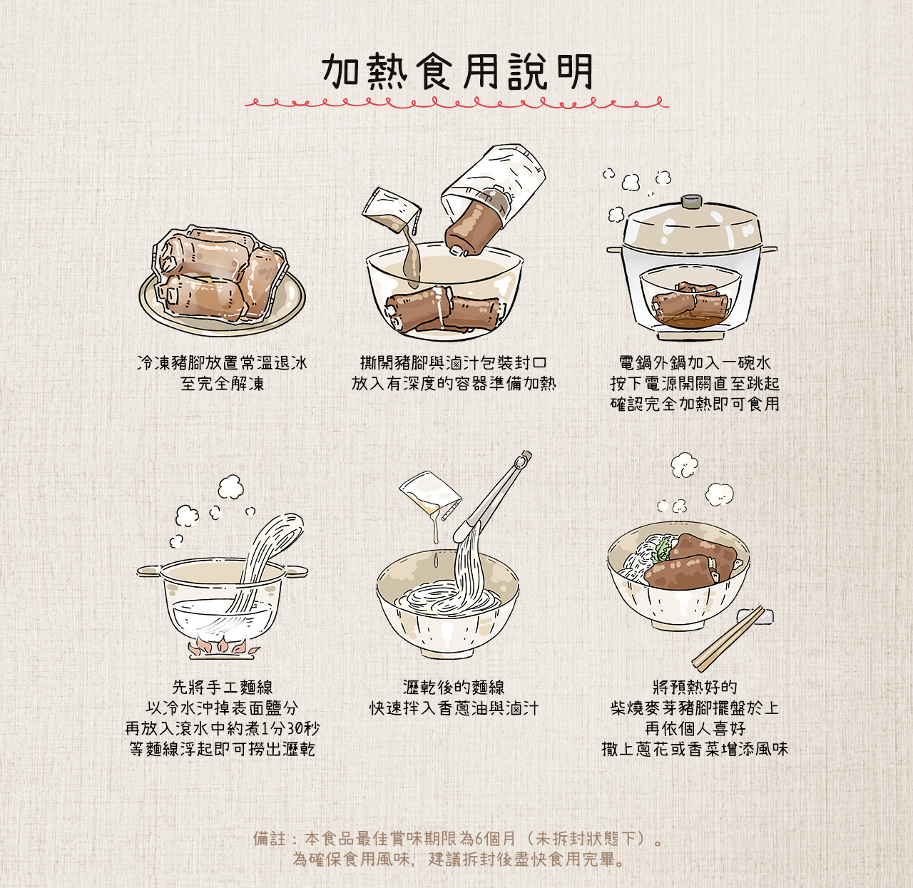 柴燒麥芽豬腳麵線禮盒 內容圖 13